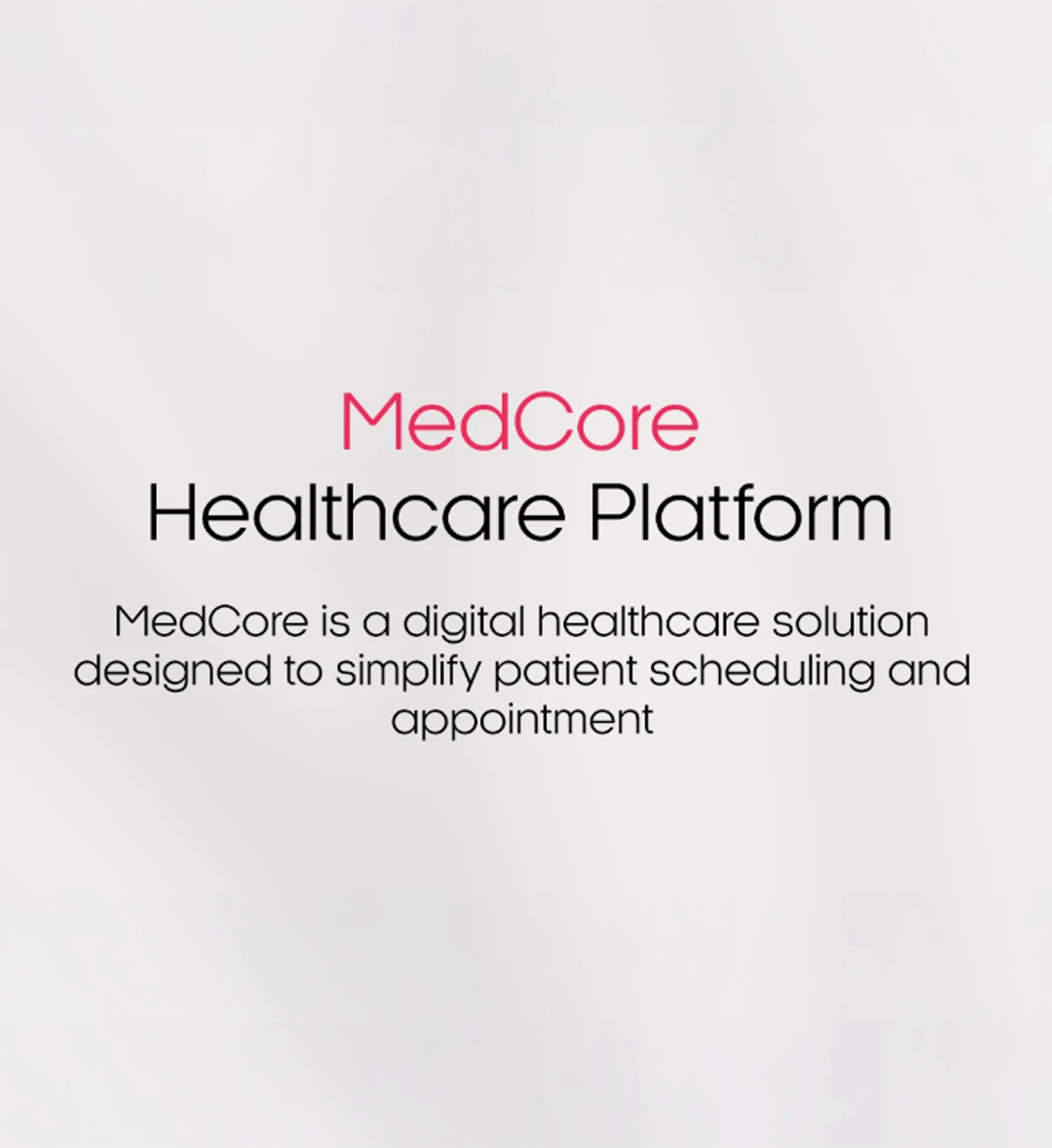 Medcore Healthcare Platform